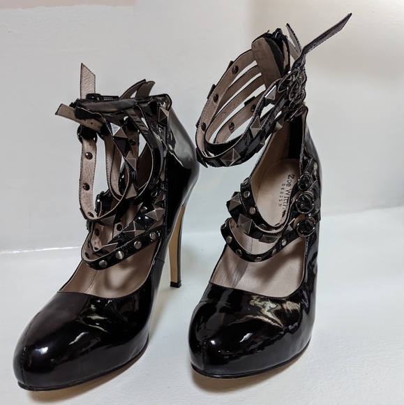 Zoe Wittner Patten Leather Goth Heels - Picture 4 of 4